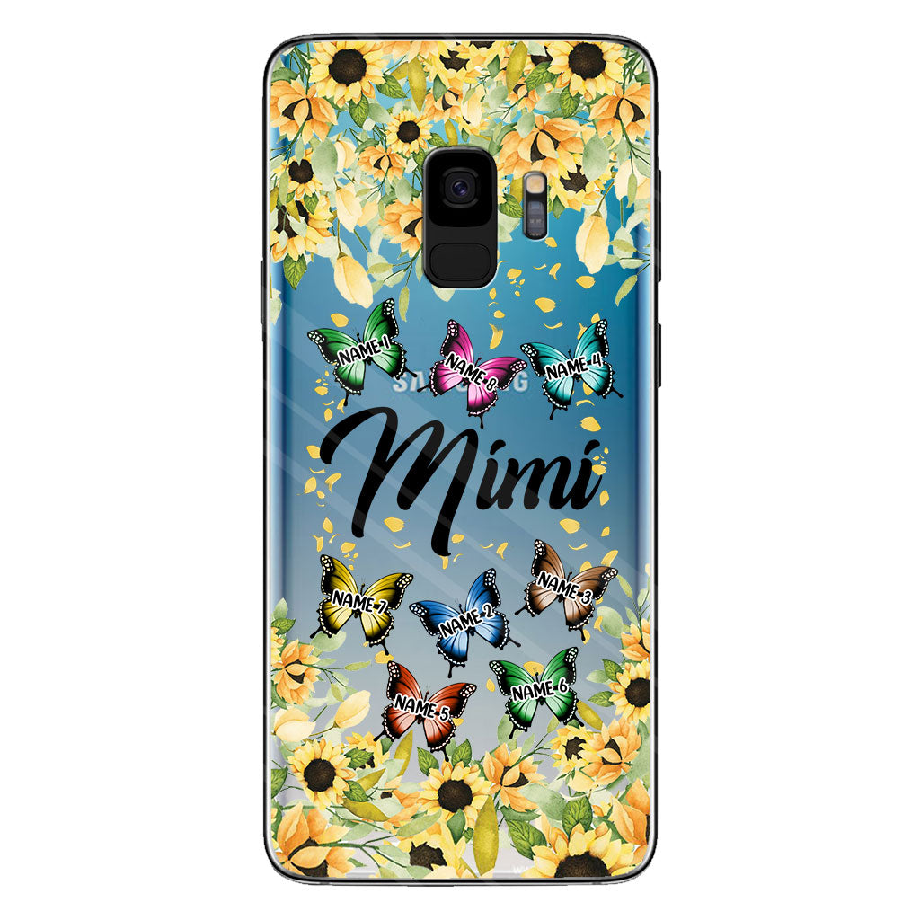 Nous t'aimons - Coque de téléphone transparente personnalisée pour grand-mère