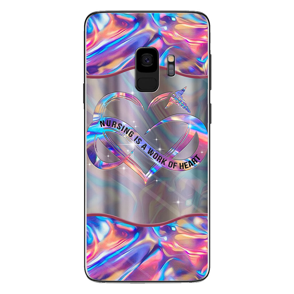Les soins infirmiers sont un travail de cœur - Coque de téléphone personnalisée
