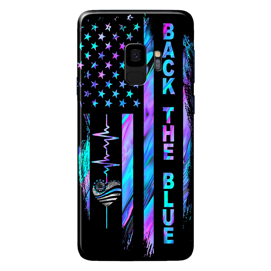 Ligne bleue - Étui de téléphone pour policier 062021