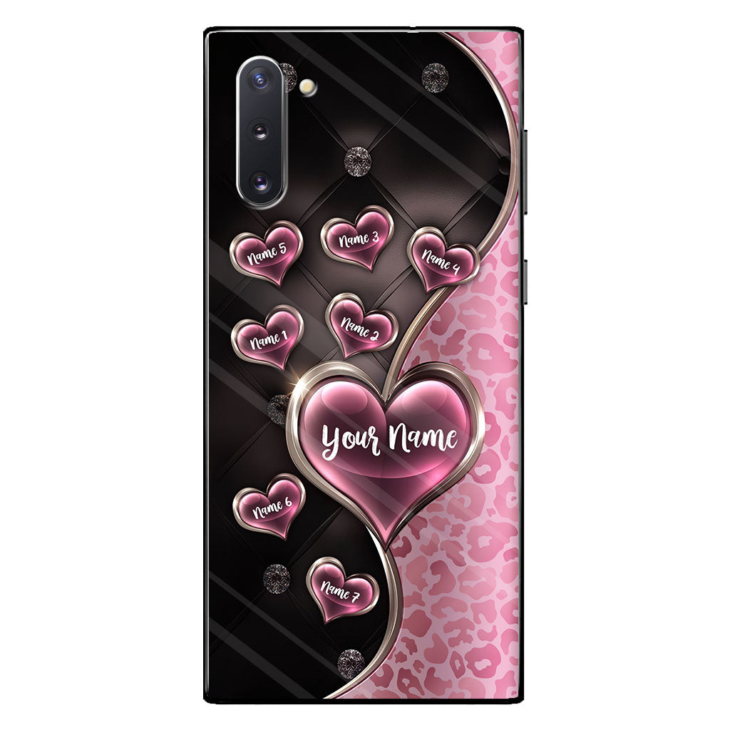 Coque de téléphone personnalisée « Paillettes et saletés » pour maman