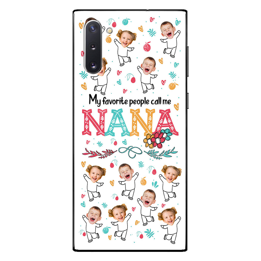 Mes personnes préférées m'appellent Nana - Cadeau pour grand-mère, maman - Coque de téléphone personnalisée