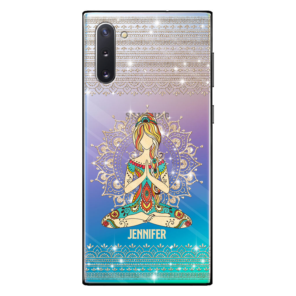 Let That S Go - Personalized Yoga Clear Phone Case
