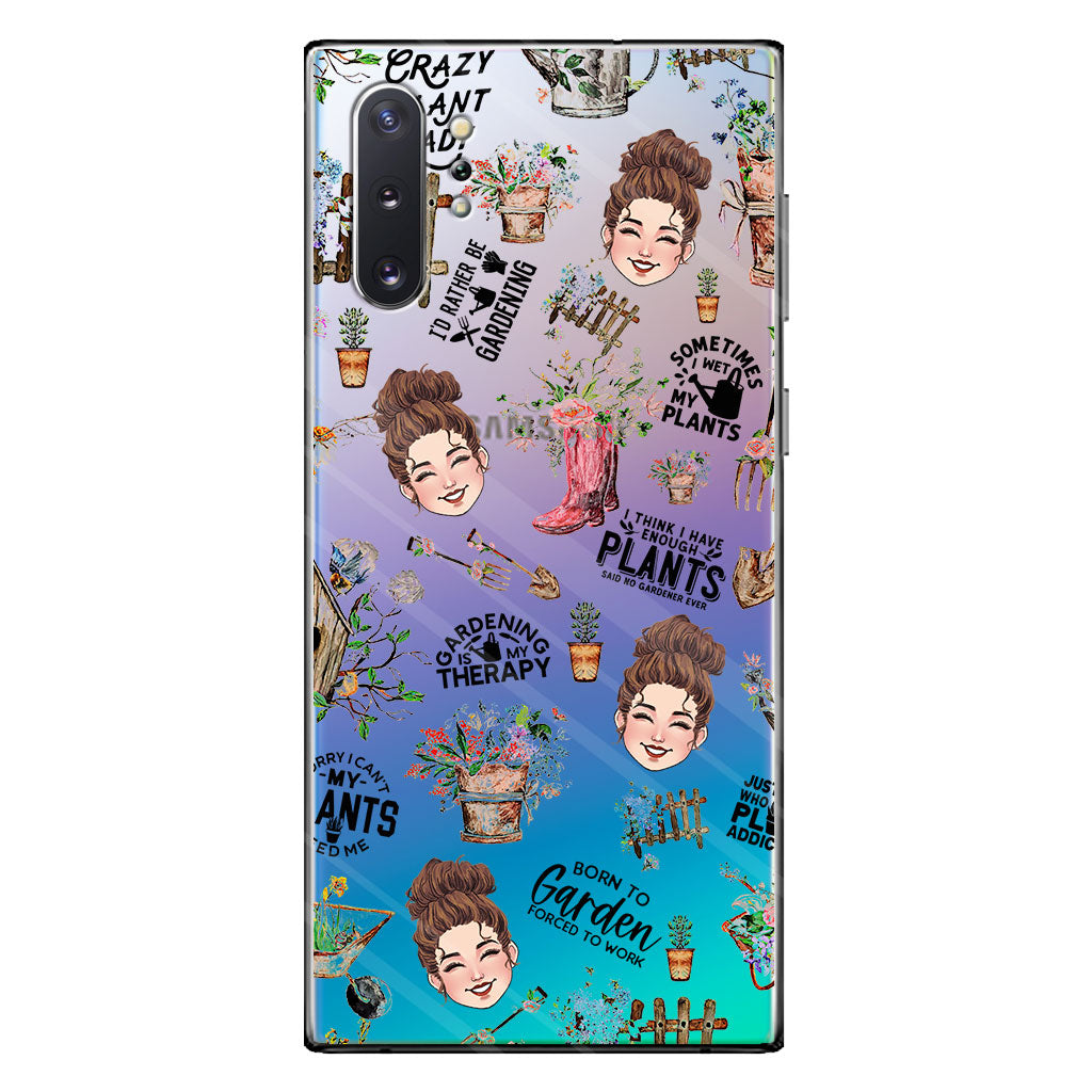 I Did Gardening Since Birth - Personalized Gardening Clear Phone Case