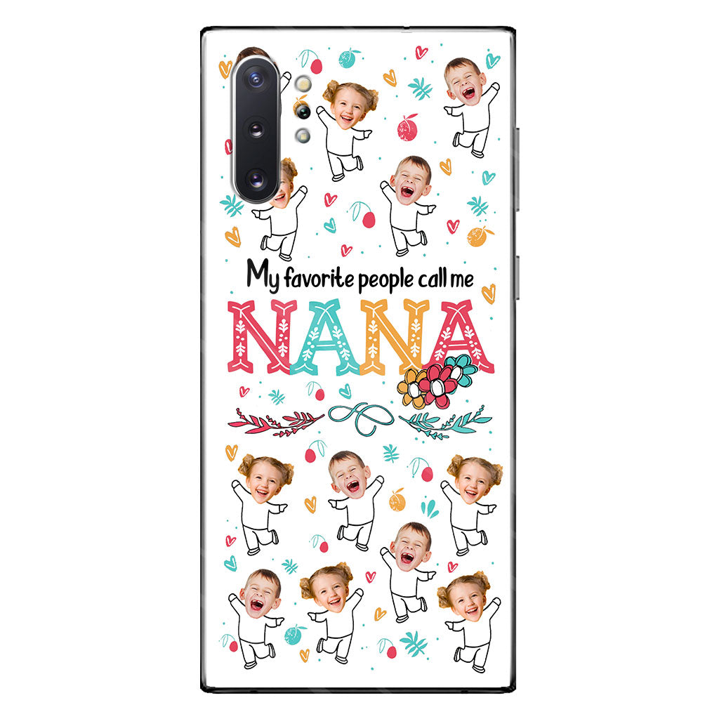Mes personnes préférées m'appellent Nana - Cadeau pour grand-mère, maman - Coque de téléphone personnalisée