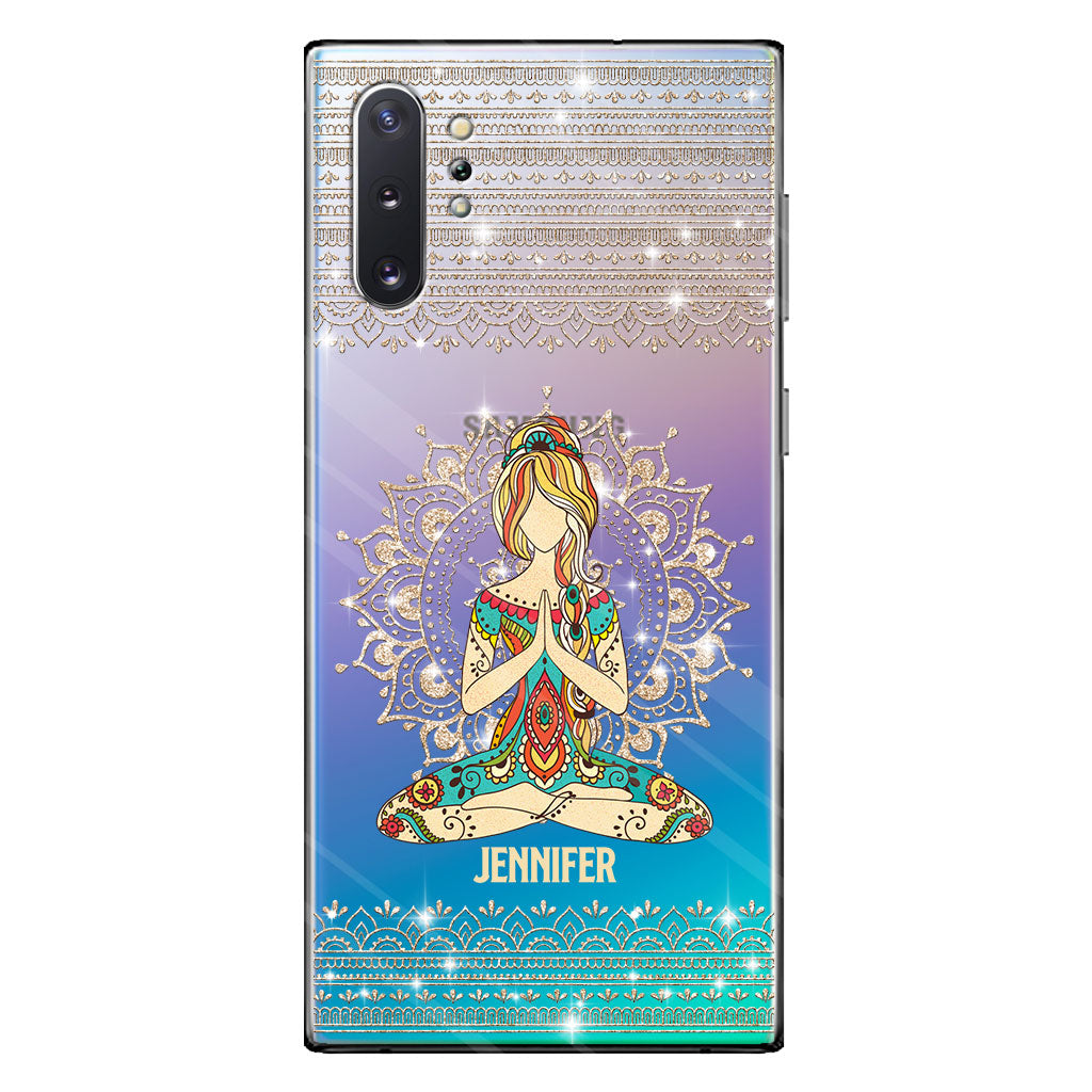 Let That S Go - Personalized Yoga Clear Phone Case