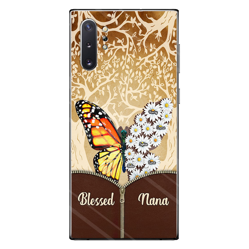 Coque de téléphone personnalisée Butterfly Daisy - Grand-mère