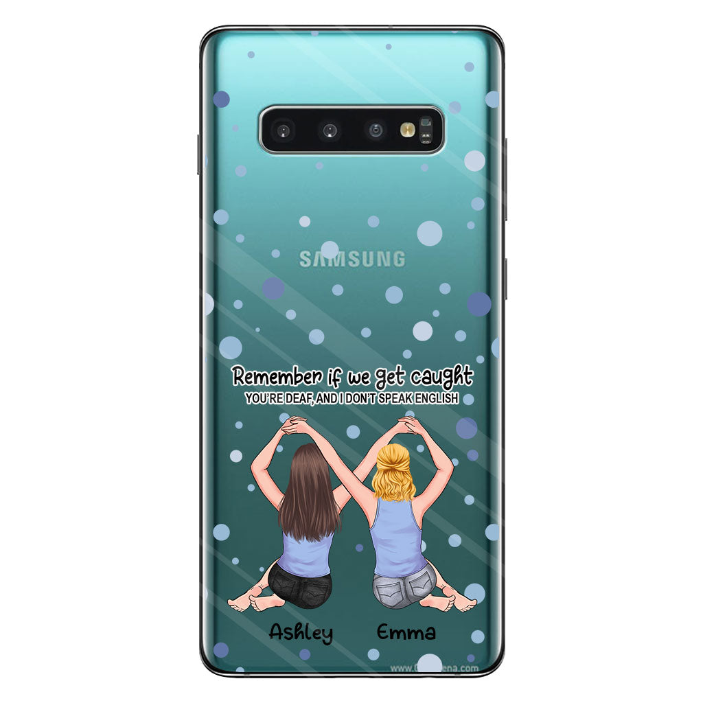Meilleure amie pour toujours - Cadeau pour sa meilleure amie - Coque de téléphone transparente personnalisée