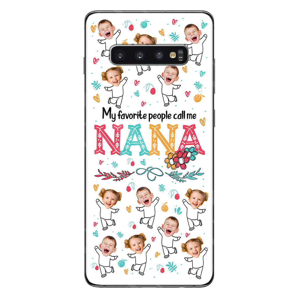 Mes personnes préférées m'appellent Nana - Cadeau pour grand-mère, maman - Coque de téléphone personnalisée