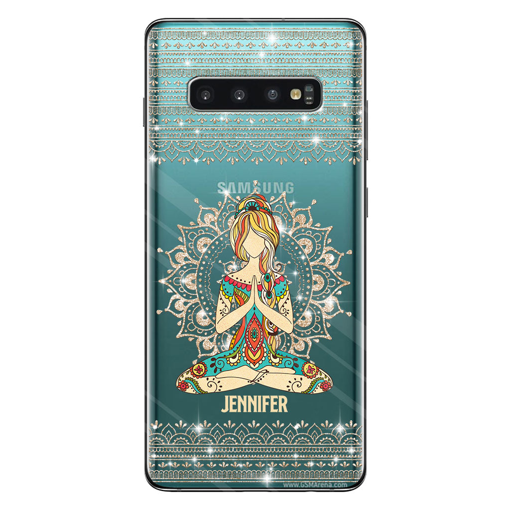 Let That S Go - Personalized Yoga Clear Phone Case