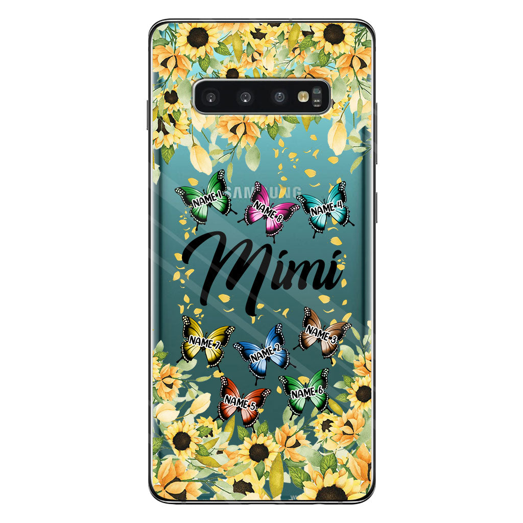 Nous t'aimons - Coque de téléphone transparente personnalisée pour grand-mère