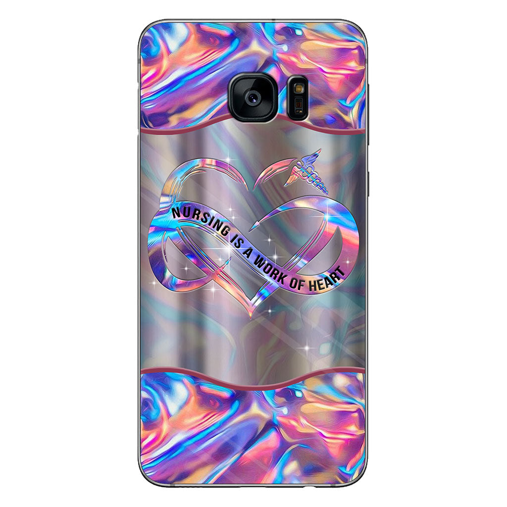 Les soins infirmiers sont un travail de cœur - Coque de téléphone personnalisée