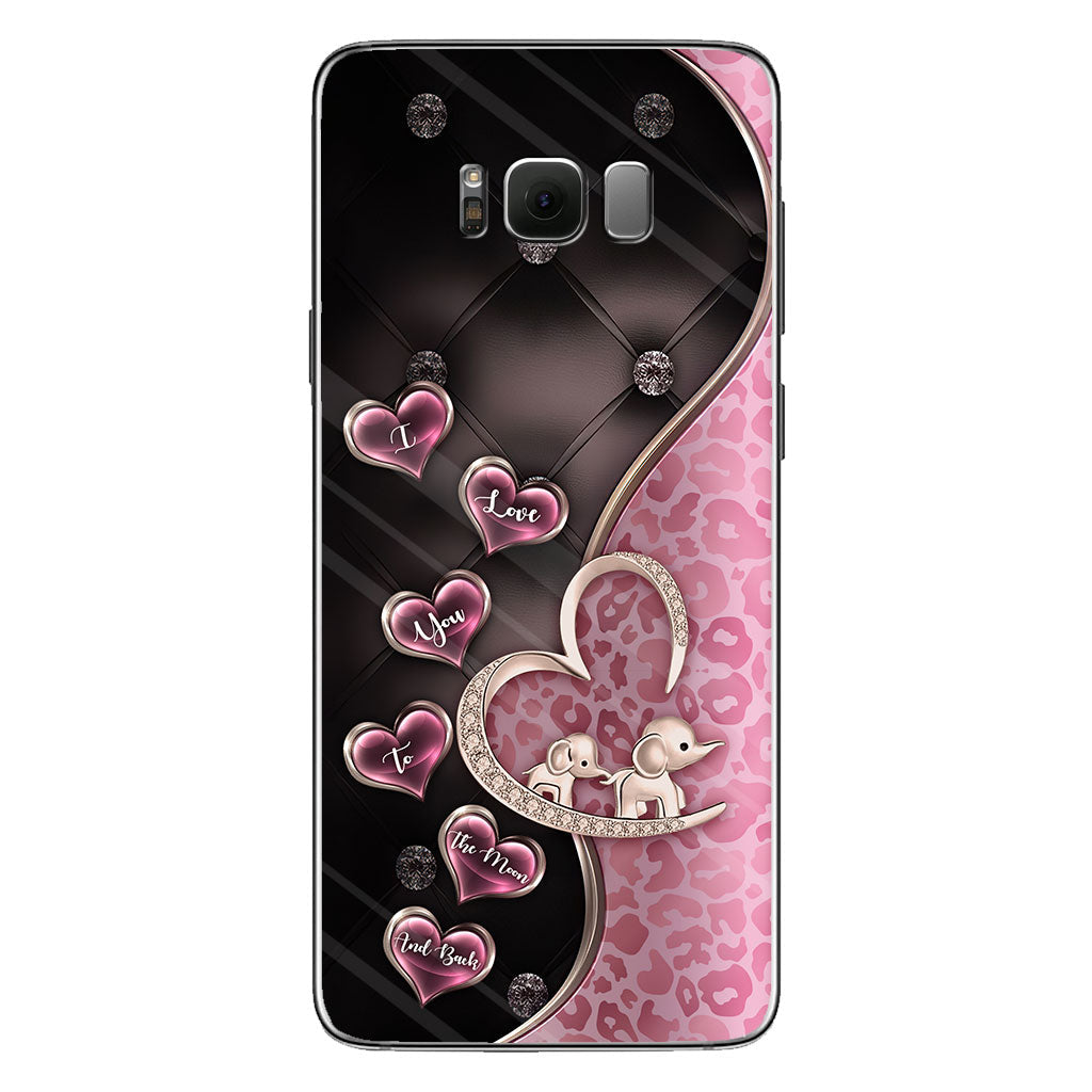 Je t'aime - Coque de téléphone éléphant pour la fête des mères