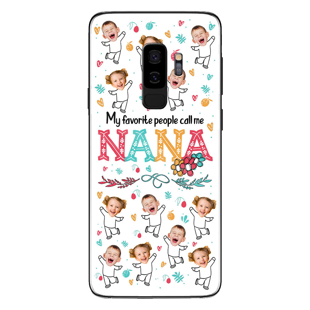 Mes personnes préférées m'appellent Nana - Cadeau pour grand-mère, maman - Coque de téléphone personnalisée