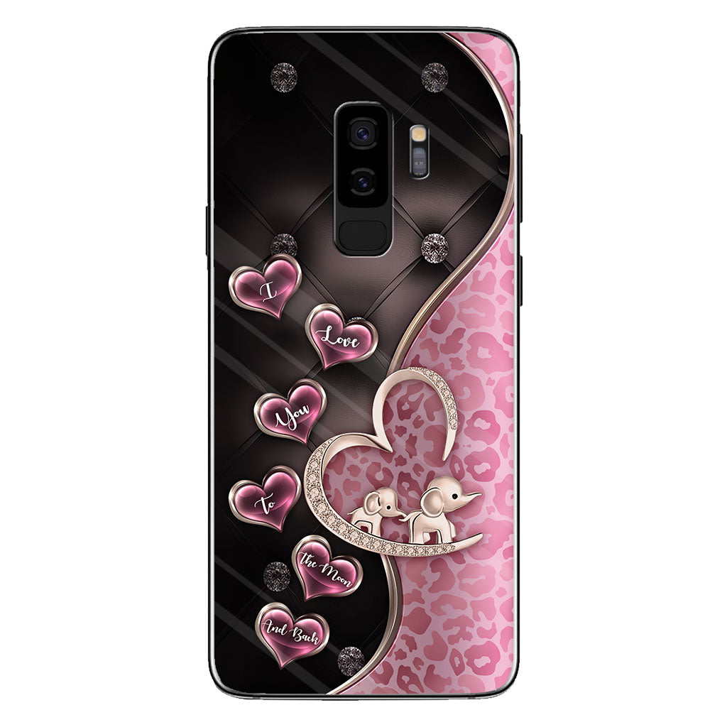 Je t'aime - Coque de téléphone éléphant pour la fête des mères