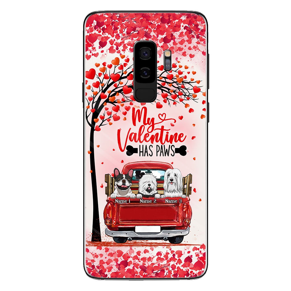 Ma Valentine a des pattes - Coque de téléphone personnalisée pour chien