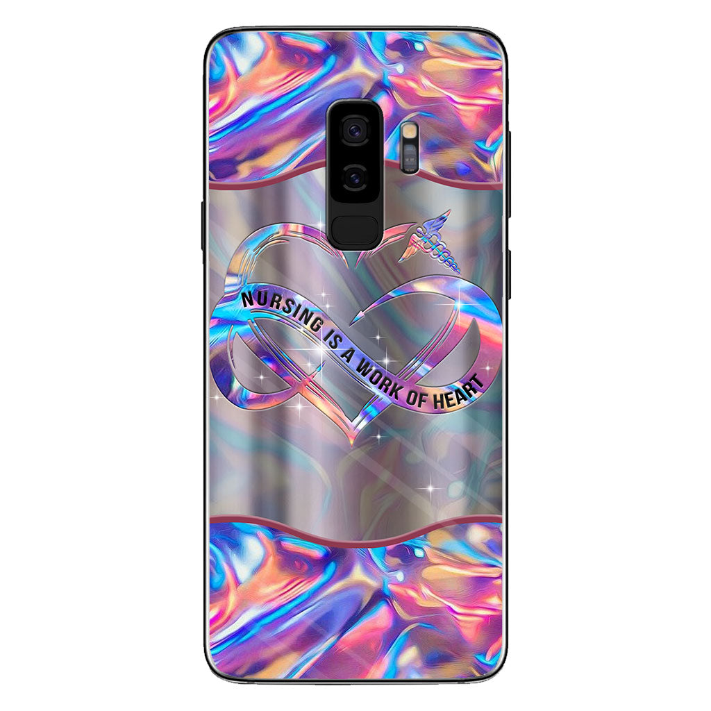 Les soins infirmiers sont un travail de cœur - Coque de téléphone personnalisée