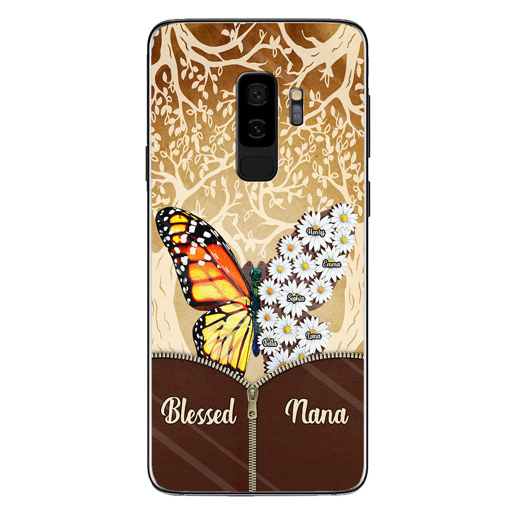 Coque de téléphone personnalisée Butterfly Daisy - Grand-mère