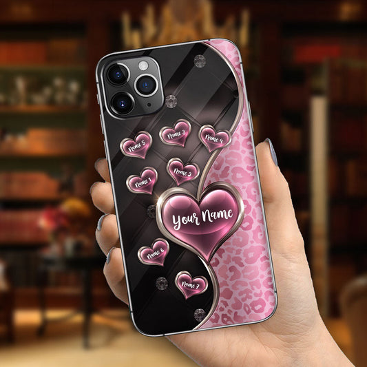 Coque de téléphone personnalisée « Paillettes et saletés » pour maman