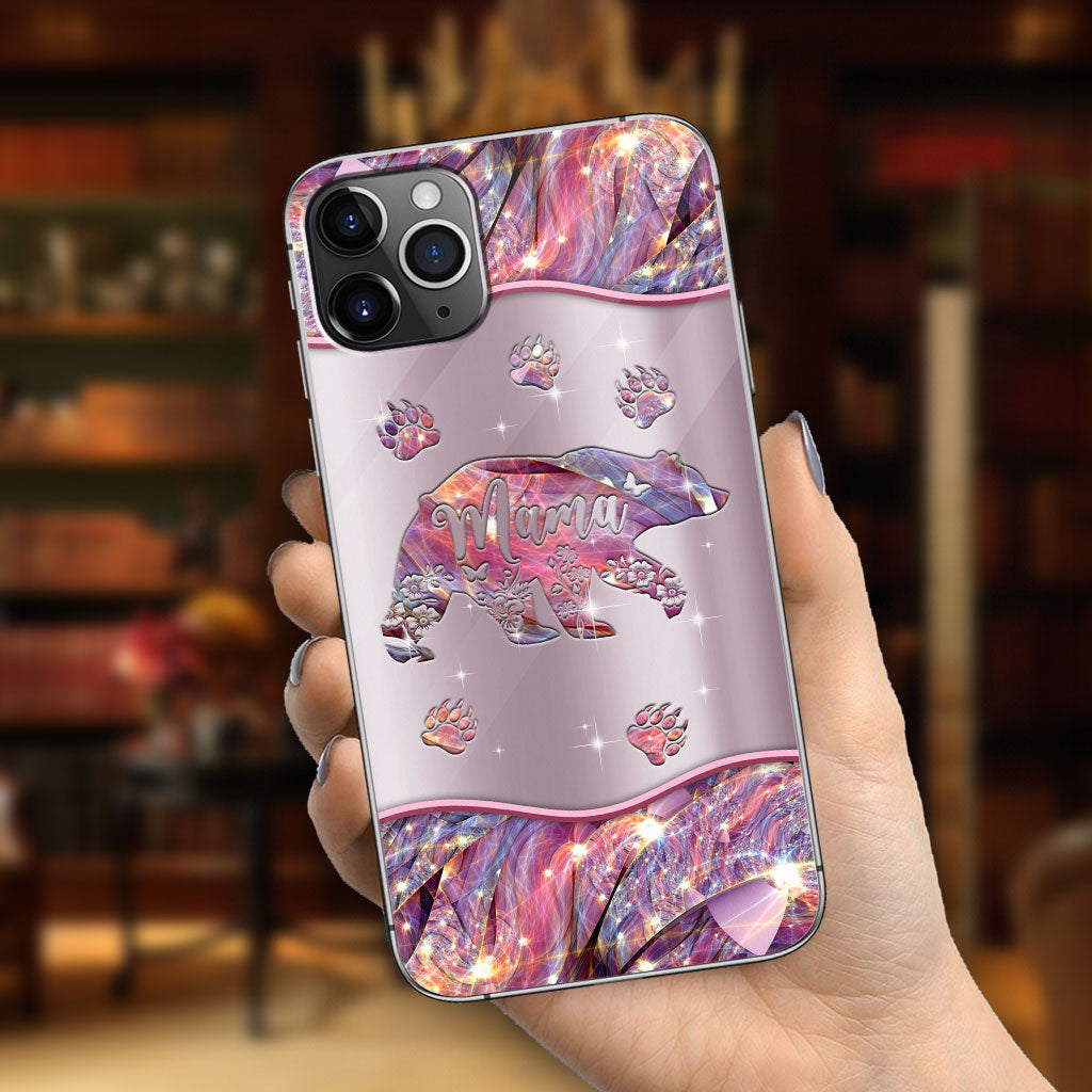 Étui de téléphone personnalisé Maman Ours - Coque pour maman