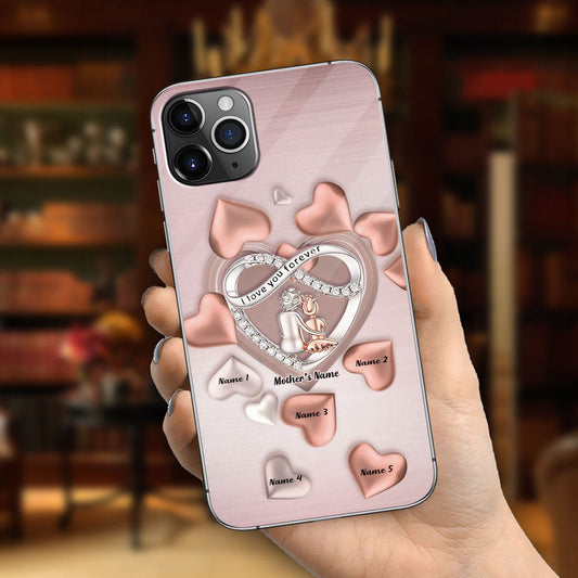 Amour éternel maman - Coque de téléphone personnalisée pour la fête des mères