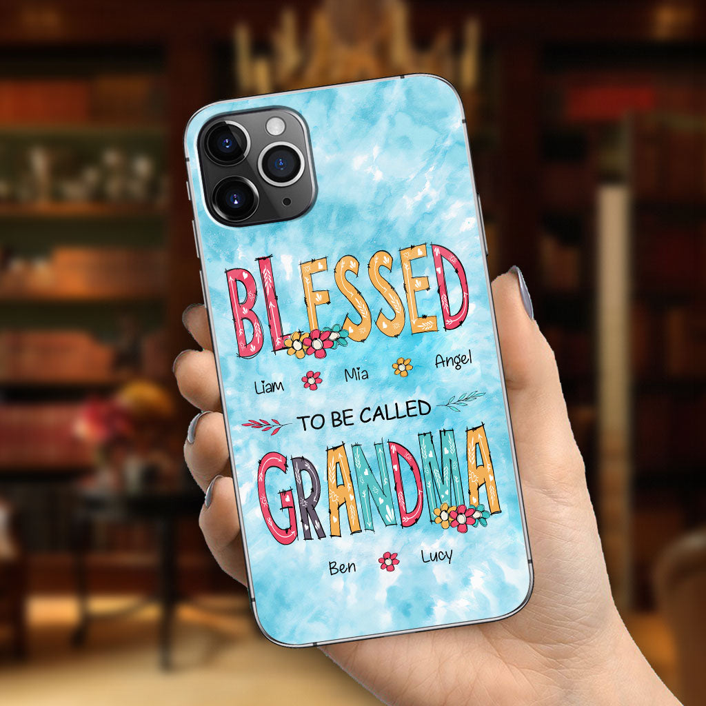 Heureuse d'être appelée grand-mère - Coque de téléphone personnalisée pour grand-mère