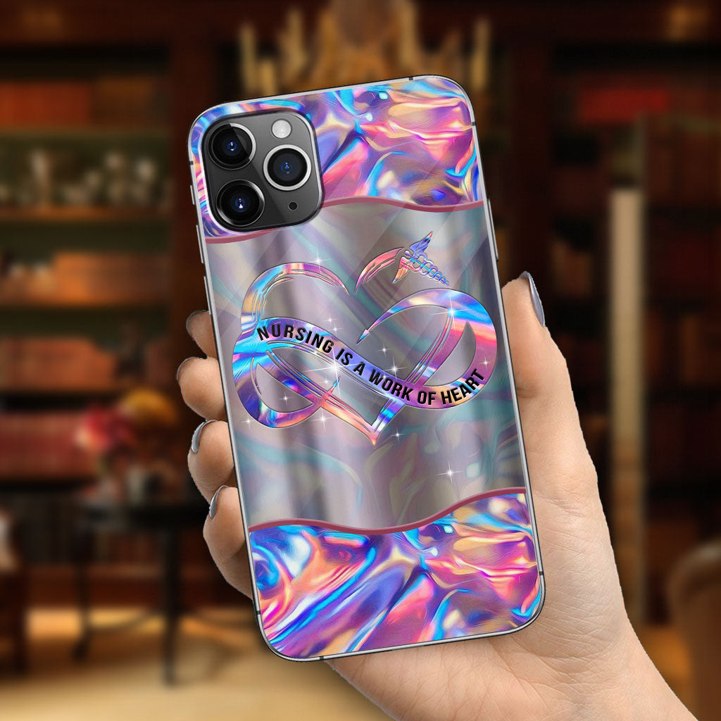 Les soins infirmiers sont un travail de cœur - Coque de téléphone personnalisée