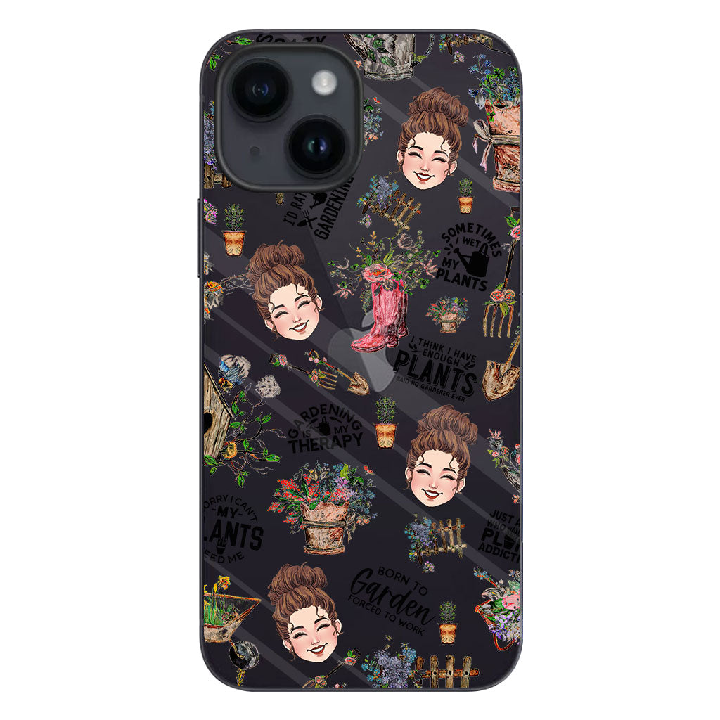 I Did Gardening Since Birth - Personalized Gardening Clear Phone Case