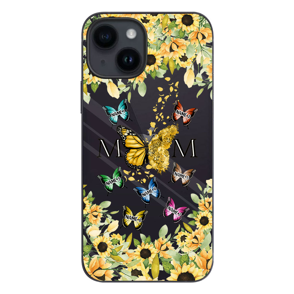 Nous t'aimons - Coque de téléphone transparente personnalisée pour maman