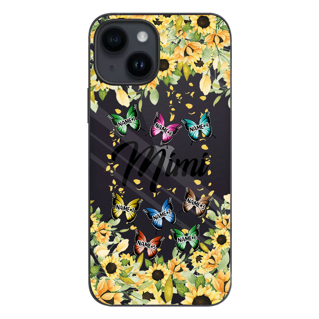 Nous t'aimons - Coque de téléphone transparente personnalisée pour grand-mère