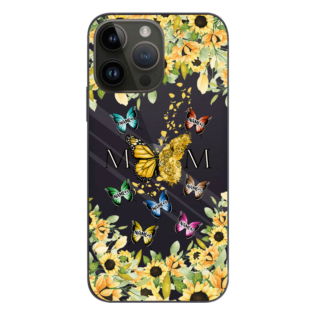 Nous t'aimons - Coque de téléphone transparente personnalisée pour maman